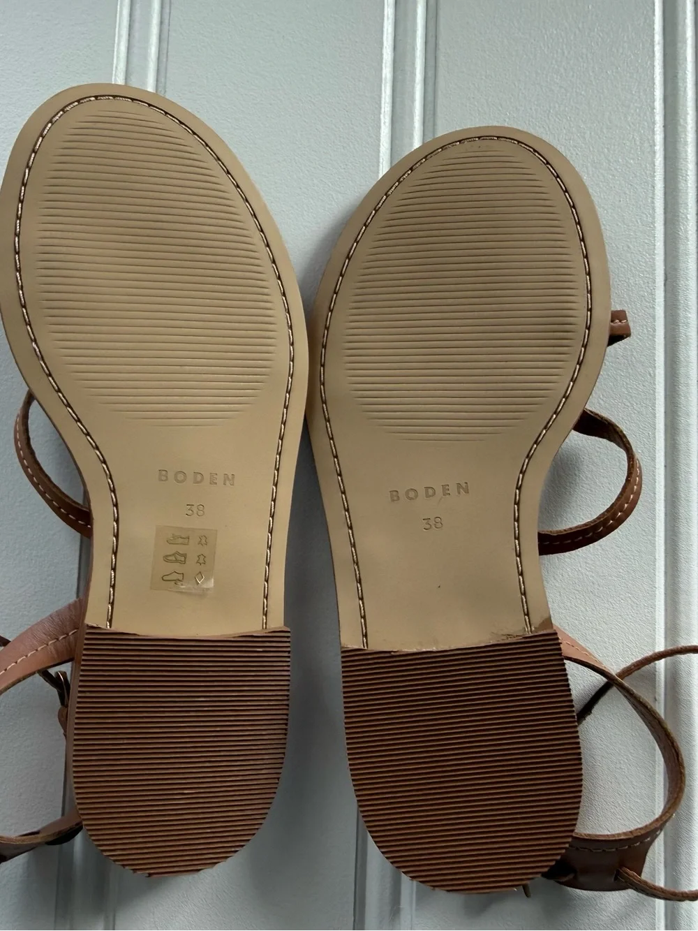 Boden Everyday Flat Sandals Strappy Minimalist EU 38 US 7 Women NEW No Box 3110